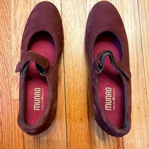 Munro Burgundy Mary Janes
